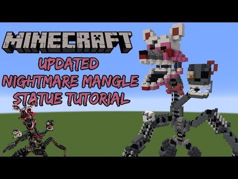 RedxDoesMinecraft - Minecraft Tutorial RE-DO: Updated Nightmare Mangle Statue (Five Nights at Freddy's 4)