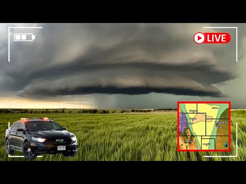 🔴Live STORM CHASER: Hunting for HIGH PLAINS TORNADOES