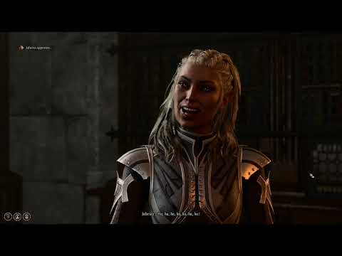 telling Jaheira she is tired because she's old