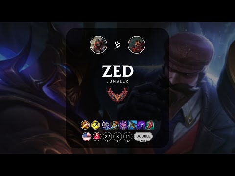 Zed Jungle vs Graves - NA Grandmaster Patch 13.4