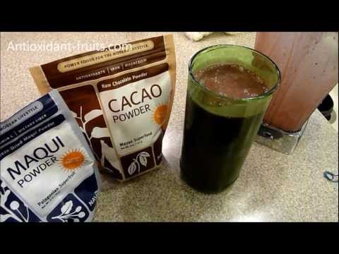 Navitas Naturals Chocolate Maqui Berry Powder Mint Smoothie - Antioxidant-fruits