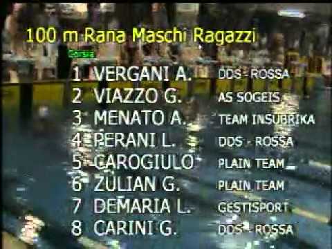 100  rana Ragazzi seconda e prima serie