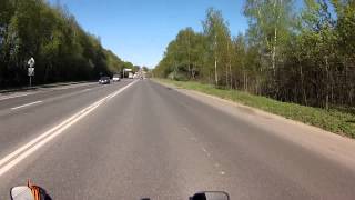 Поездка на мотоцикле по городу Владимиру. 2014 год. Трек не