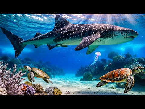 Vibrant Coral Reef 🌊🐠 Sun Rays Underwater World  Relaxing Ocean Ambience 4K