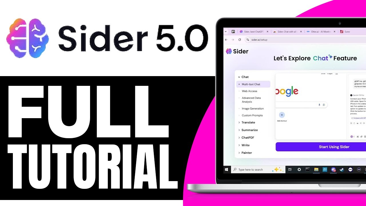 Sider AI Tutorial | How To Use Sider AI ( 2025 ) | Sider 5.0 video thumbnail