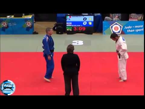European Judo Cup Seniors London 2014 Final -60kg  ANDREOLI FABIO (ITA) - BURJAN LASZLO (HUN)