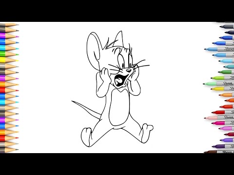 Jerry From Tom and Jerry Coloring | Coloring Cartoon Pages