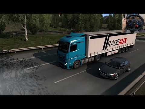 New Mercedes Benz Actros 1845 | Euro Truck Simulator 2 | Logitech g29 gameplay