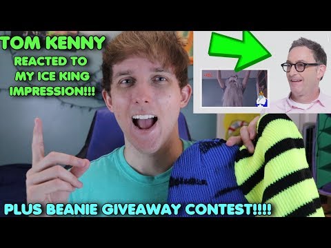 Tom Kenny REACTED TO MY IMPRESSION!!!! (Plus Beanie Giveaway!!)