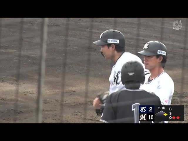 【ファーム】チーム2桁得点!! マリーンズ・藤原恭大がセンターへタイムリーヒットを放つ!!  2024年6月2日 千葉ロッテマリーンズ 対 東京ヤクルトスワローズ