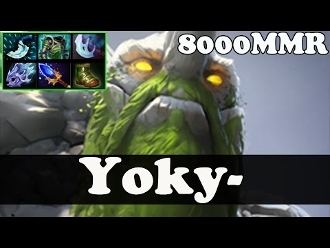 Dota 2 - Yoky- 8000 MMR Plays Tiny vol 3 - Ranked Match Gameplay