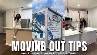 HOW I MOVED OUT AT 19 📦 | saving money, credit, apartment red flags + more ! 