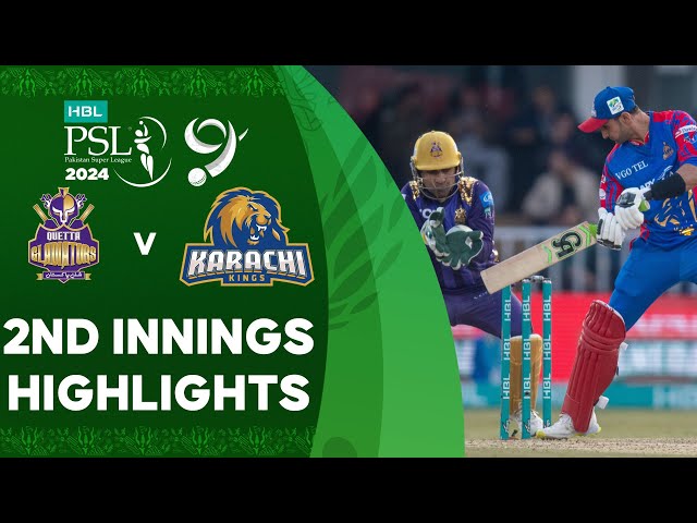 2nd Innings Highlights | Quetta Gladiators vs Karachi Kings | Match 22 | HBL PSL 9 | M1Z2U