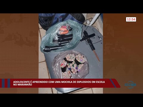 Adolescente é apreendido com mochila de explosivos em escola no Maranhão 04 04 2022