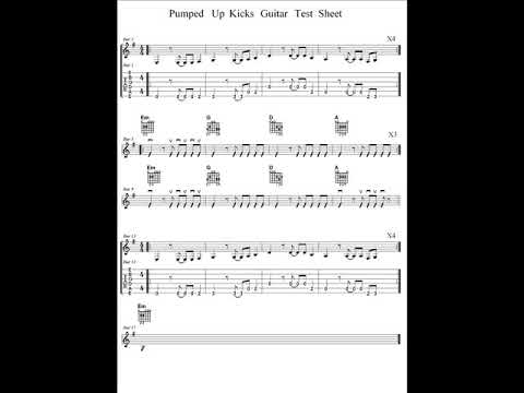Pumped Up Kicks - Guitar Test