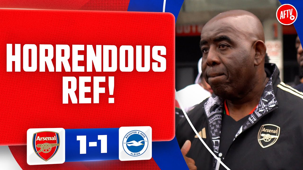 HORRENDOUS REF!!! (Robbie) | Arsenal 1-1 Brighton