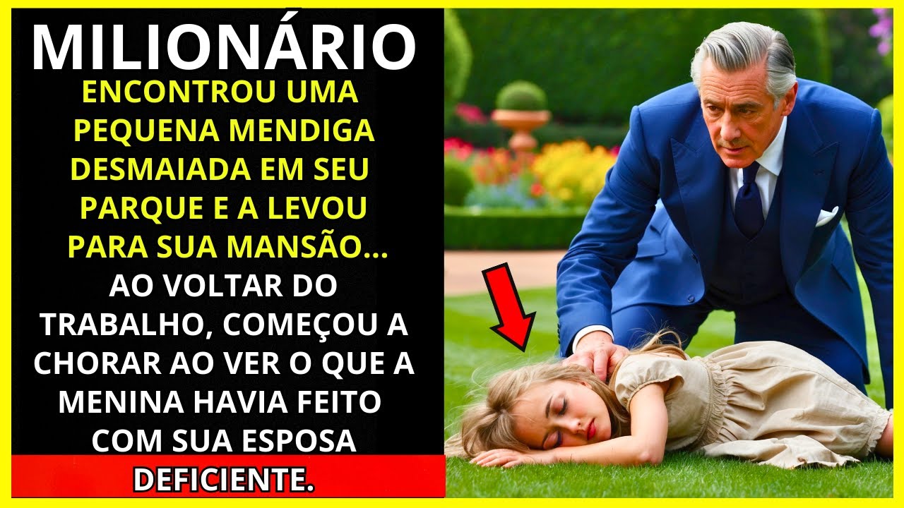 MILIONÁRIO ENCONTROU UMA PEQUENA MENDIGA DESMAIADA EM SEU PARQUE E DECIDIU LEVÁ-LA PARA SUA MANSÃO