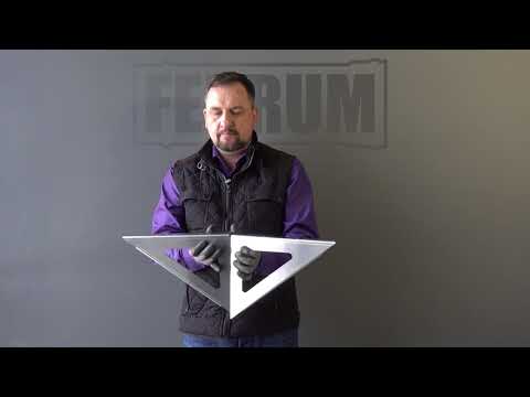 Миниатюра изображения товара Консоль для дымохода Ferrum 430/2 шт L-400 / f2503