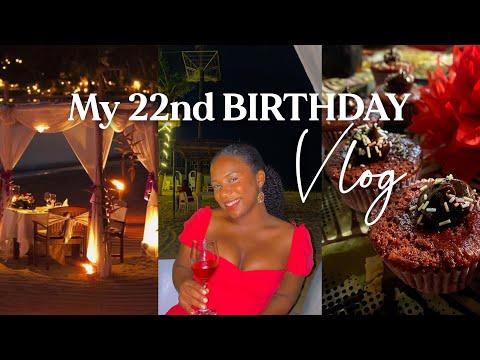 22ND BIRTHDAY IN THE GAMBIA VLOG | GRWM, SPA DAY, SURPRISE DINNER ON THE BEACH?! FT. ELFINHAIR ❤️