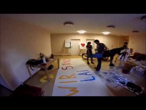 Malaktion im Seniorenheim in der Mudrastraße Berlin-Lankwitz - 2014