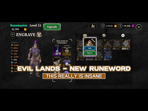 Evil Lands: I Crafted the NEW Rune Word for the Warrior — INSANE Power Boost! ⚔️