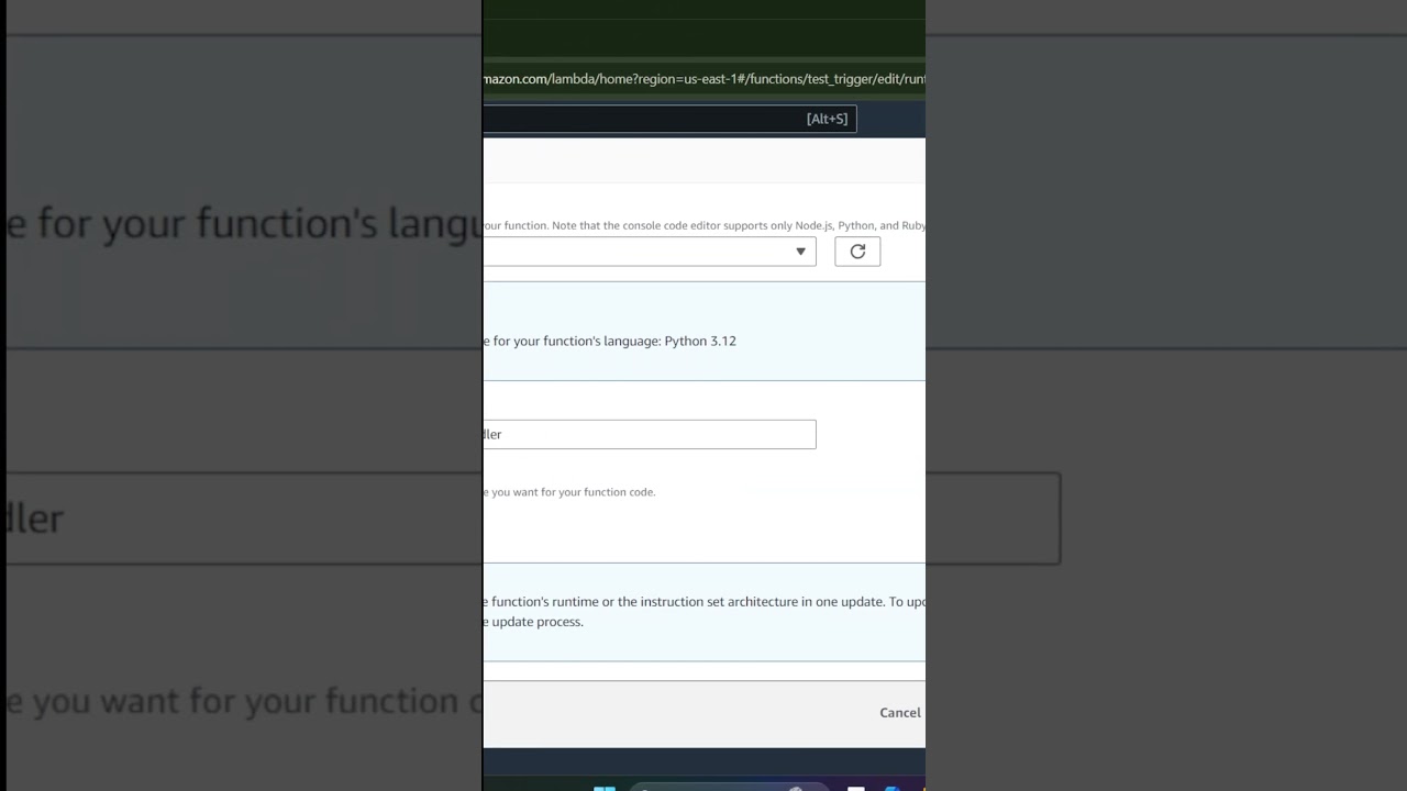 How to Change AWS Lambda Runtime in 60 Seconds! 🚀 #AWS #lambda  #cloudcomputingtutorial