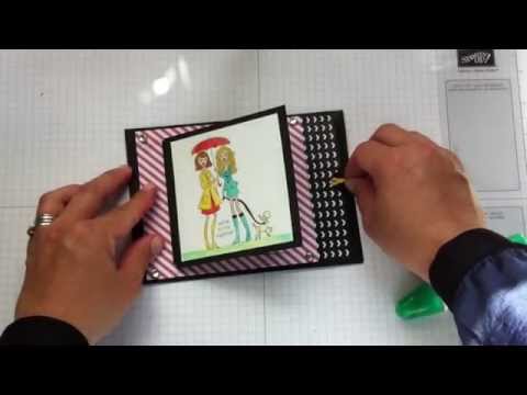 Waterfall  Card Tutorial ( interactive card)