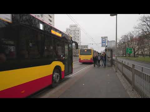 Polônia, Wrocław, ônibus D saindo de Most Grunwaldzkito Plac Grunwaldzki