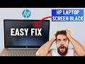 Fix HP Laptop Black Screen But Turns On In 1 Minute
