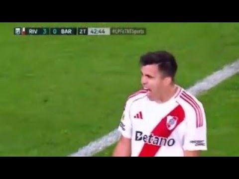 El GOL De ACUÑA - En El Partido - River Vs Barracas C. - ( 3 - 0 )
