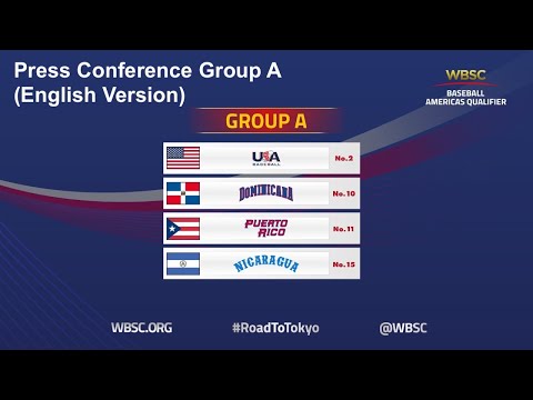 Press Conference Group A - WBSC Baseball Americas Qualifier (English Version)