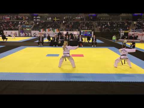 Albena Sitnilska (BUL) v Kirsty Miller (ENG) - Female IV Dan Pattern Final