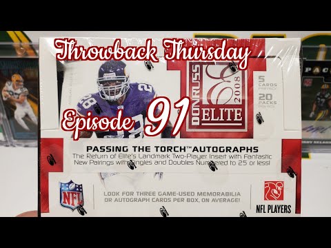 2008 Donruss Elite Football Hobby Box Opening. Throwback Thursday Episode 91