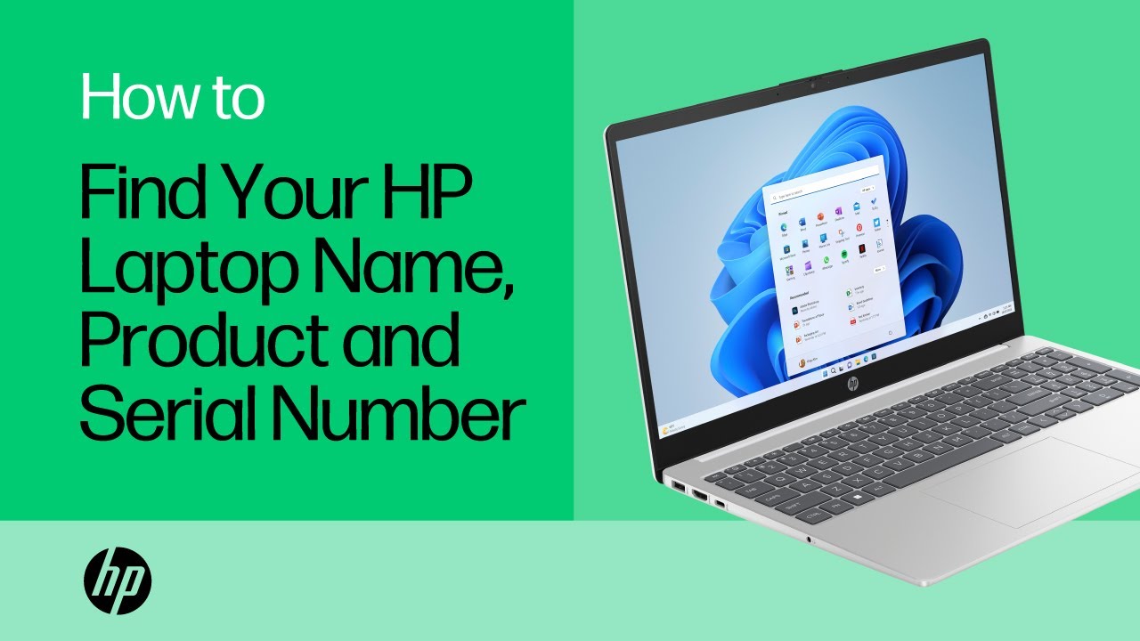 How to find your HP laptop name, product number, and serial number | HP Support