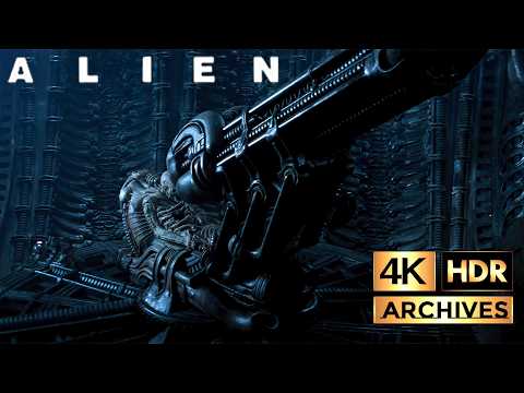 Alien |4K-HDR| The Derelict on LV426 - H. R. Giger's Space Jockey (1979)