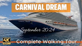 Carnival Dream Complete Full Ship Walking Tour September 14, 2024