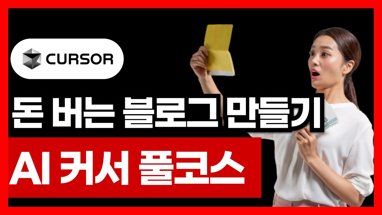 코딩 왕초보가 커서 AI로 돈 버는 블로그 만들기 풀코스 전편 몰아보기