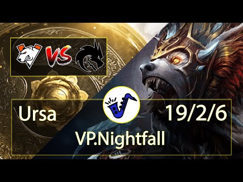Ursa Dota 2 - Nightfall - 19/2/6 - Safe Lane / 1 - Virtus Pro VS Team Spirit - TI10 Lower Bracket