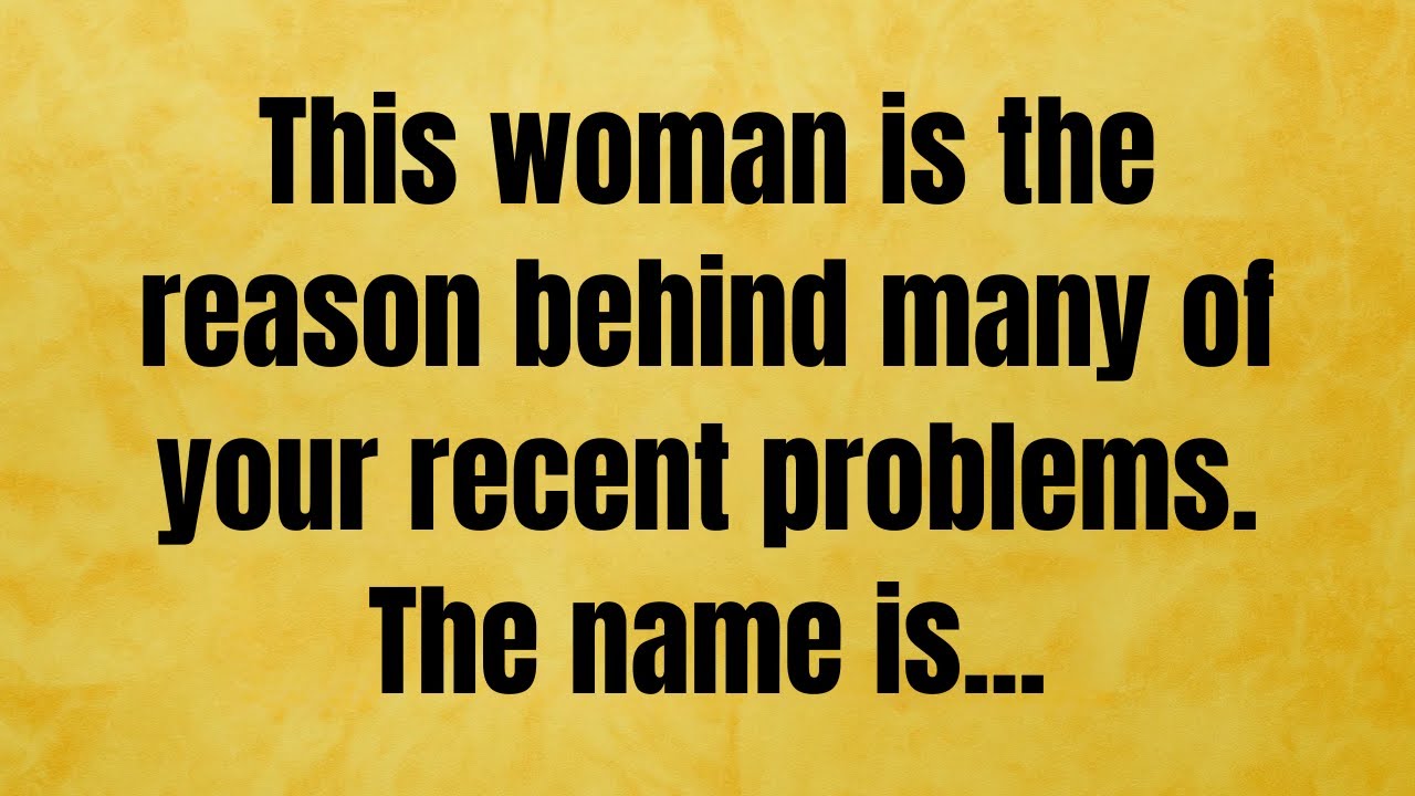 🔴 This woman is the reason behind many of your recent problems. | God Message Today | God Message