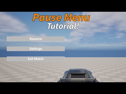 How To Make A Pause Menu In Unreal Engine 5