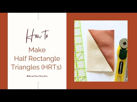 How To Make Half Rectangle Triangles | Quilting Tutorial | Remi Vail Studio