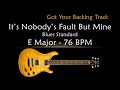 Backing Track - It's Nobody's Fault But Mine in E Major