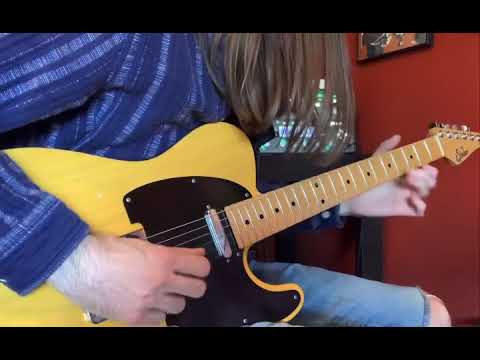 Fast train beat country guitar solo in E