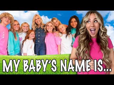 TELLING my FAMILY my BABY'S NAME!! *Emotional*