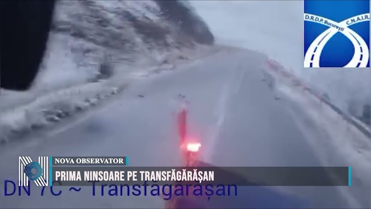 Prima ninsoare pe Transfăgărășan