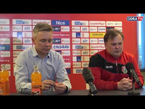 Konferencja prasowa po meczu Odra Opole - Puszcza Niepołomice