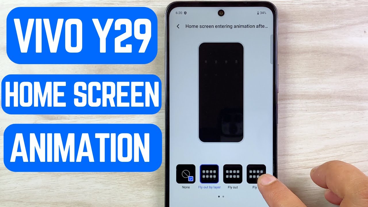 Vivo Y29 Home Screen Animation | Smooth UI Experience 🔥✨