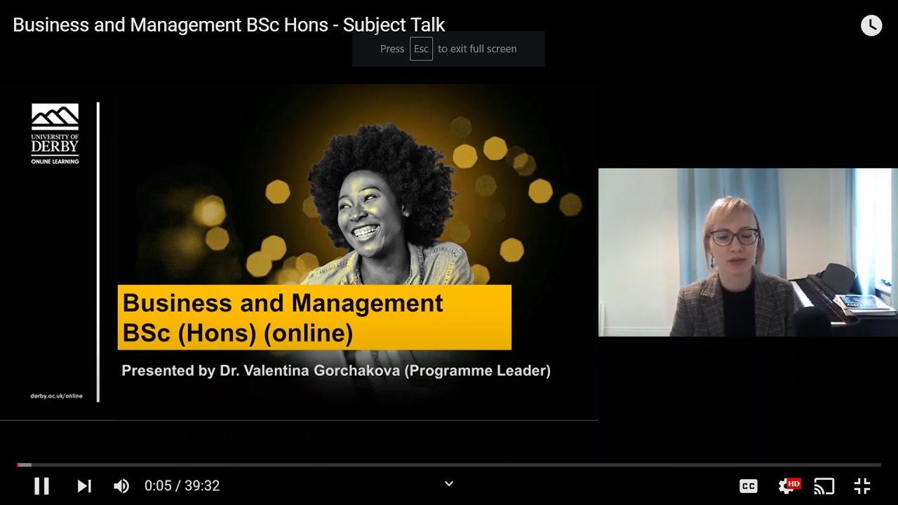 Listen to the course academic talk about the online Business and Management BSc course