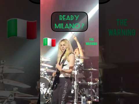 "READY MILANO?" @TheWarning Live in Milan, Italy on April 11th, 2024 #livemusic #italy #tour #fyp