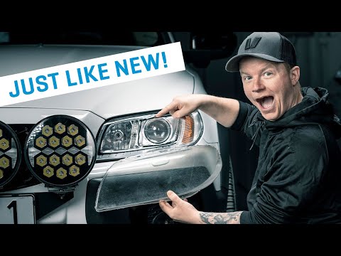 How to change headlightlens on Volvo V70, XC70 08-16 - Looks like new!